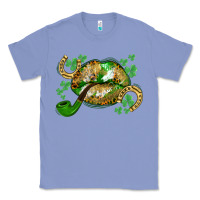 Colony Blue St. Patrick's Day lips Classic Tee - CowGirlArtShop