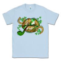 Dusty Blue St. Patrick's Day lips Classic Tee - CowGirlArtShop