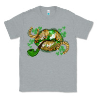 Heather Grey St. Patrick's Day lips Classic Tee - CowGirlArtShop