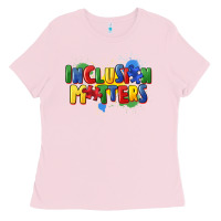 Bubblegum Pink Inclusion matters Ladies Tee - FaDigitalArtStudio