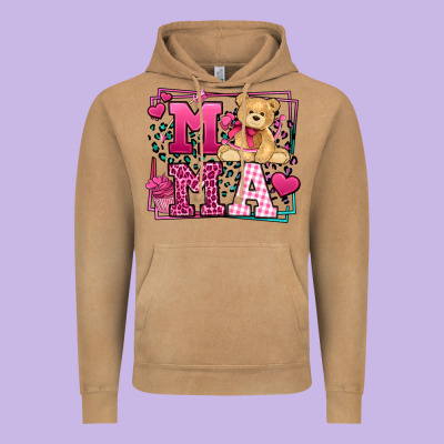 Western Valentines Day Mama Mother's Day Vintage Hoodie Designed By Lillyallendesigns