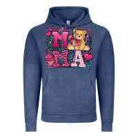 Vintage Denim Western Valentines Day Mama Mother's Day Vintage Hoodie - LillyAllenDesigns