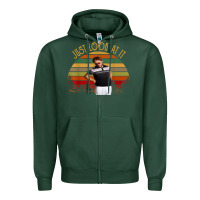 Sports Green just look at it vintage funny for men women and family t shirt Zipper Hoodie - baoMotion