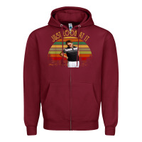 Burgundy just look at it vintage funny for men women and family t shirt Zipper Hoodie - baoMotion