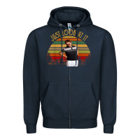 Navy just look at it vintage funny for men women and family t shirt Zipper Hoodie - baoMotion