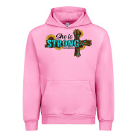 She Is Strong Western Cross Urban Hoodie | Teevron