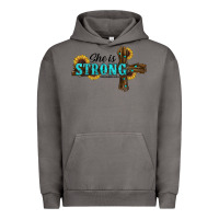Pigment Tornado She Is Strong Western Cross Urban Hoodie - RanaPortraitStore
