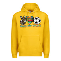 Lemon peace love soccer Premium Hoodie - CowhideDigitalArt