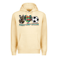 Pina Colada peace love soccer Premium Hoodie - CowhideDigitalArt