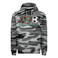Slate Camo peace love soccer Premium Hoodie - CowhideDigitalArt