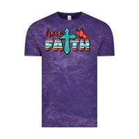 Cloud Purple Have Faith Vintage Tee - BundleAndBundleShop