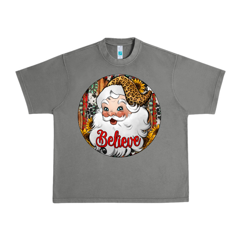 Believe Santa Claus Christmas Urban Heavy Tee by Jasminsmagicworld | Teevron