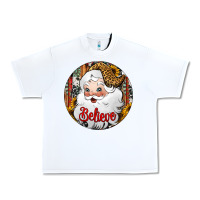 White believe Santa Claus Christmas Urban Heavy Tee - Jasminsmagicworld