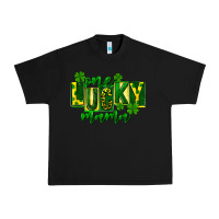 Black one lucky mama st patricks Urban Heavy Tee - FaDigitalArtStudio