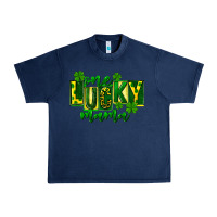 Navy one lucky mama st patricks Urban Heavy Tee - FaDigitalArtStudio