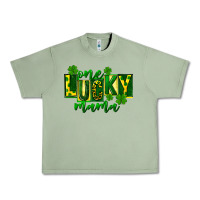 Oil Green one lucky mama st patricks Urban Heavy Tee - FaDigitalArtStudio