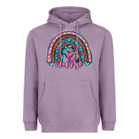 Lavender leopard cowhide nurse rainbow Heavyweight Hoodie - JahusDesignShop