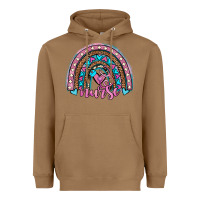 Toasted Coconut leopard cowhide nurse rainbow Heavyweight Hoodie - JahusDesignShop