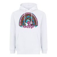 White leopard cowhide nurse rainbow Heavyweight Hoodie - JahusDesignShop