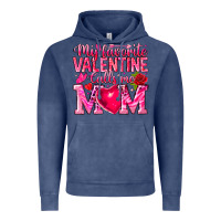 Vintage Denim My Favorite Valentine Calls Me Vintage Hoodie - CowhideDigitalArt