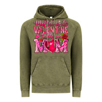 Vintage Olive My Favorite Valentine Calls Me Vintage Hoodie - CowhideDigitalArt