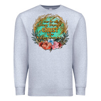 Heather Grey i can do all things through christ who strenghtens me Premium Sweatshirt - JahusDesignShop