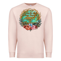 Pale Pink i can do all things through christ who strenghtens me Premium Sweatshirt - JahusDesignShop