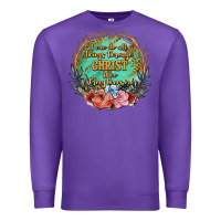 Purple i can do all things through christ who strenghtens me Premium Sweatshirt - JahusDesignShop