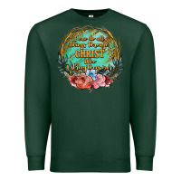 Sports Green i can do all things through christ who strenghtens me Premium Sweatshirt - JahusDesignShop