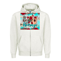 Oatmeal Heather be savage not average Zipper Hoodie - JahusDesignShop