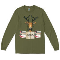 Army Green Yes Mama I Am Studying Right Now, Deer Long Sleeve Tee - Bettercallsaul