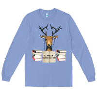 Colony Blue Yes Mama I Am Studying Right Now, Deer Long Sleeve Tee - Bettercallsaul