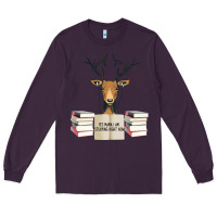 Plum Yes Mama I Am Studying Right Now, Deer Long Sleeve Tee - Bettercallsaul