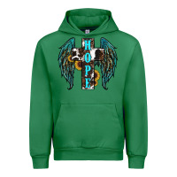 Emerald Western Wings Cross Hope Urban Hoodie - RanaPortraitStore