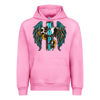 Fuchsia Pink Western Wings Cross Hope Urban Hoodie - RanaPortraitStore