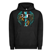 Pigment Black Western Wings Cross Hope Urban Hoodie - RanaPortraitStore