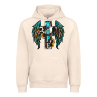 Sandshell Western Wings Cross Hope Urban Hoodie - RanaPortraitStore