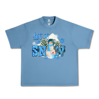 Pebble Blue let it snow christmas Urban Heavy Tee - FaDigitalArtStudio