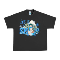 Pigment Black let it snow christmas Urban Heavy Tee - FaDigitalArtStudio