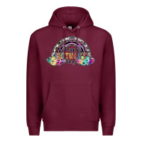 Burgundy happy mothers day Premium Hoodie - SublimationCraftShop