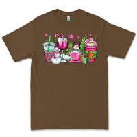 Cacao pink christmas snowman coffee cups Premium Tee - OliviaCreatesArt