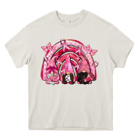 Cream gnomes rainbow breast cancer Heavy Core Tee - CowGirlArtShop