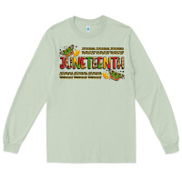 Matcha colorful juneteenth celebration art Long Sleeve Tee - LillyAllenDesigns