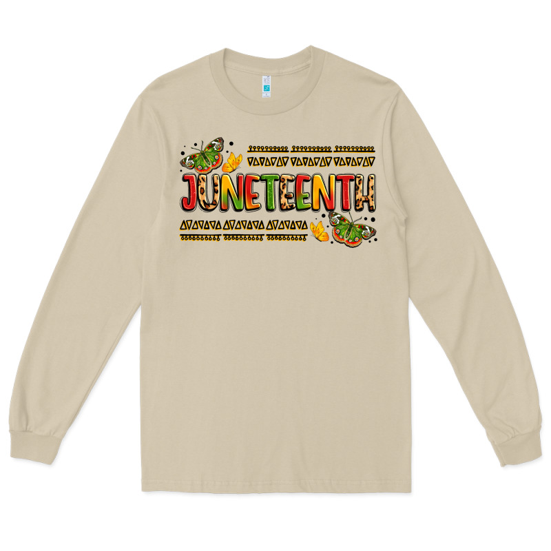 Colorful Juneteenth Celebration Art Long Sleeve Tee by LillyAllenDesigns | Teevron