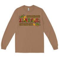 Toasted Coconut colorful juneteenth celebration art Long Sleeve Tee - LillyAllenDesigns