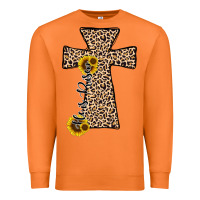 Carrot he is risen leopard cross Premium Sweatshirt - JahusDesignShop