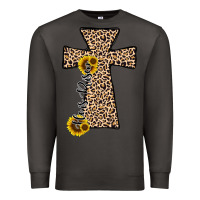 Smoke he is risen leopard cross Premium Sweatshirt - JahusDesignShop
