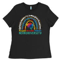 Black Recognize normalize embrace neurodiversity Autism Ladies Tee - FaDigitalArtStudio