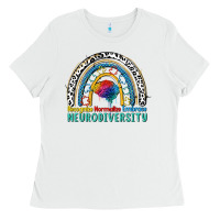 White Recognize normalize embrace neurodiversity Autism Ladies Tee - FaDigitalArtStudio