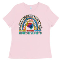 Bubblegum Pink Recognize normalize embrace neurodiversity Autism Ladies Tee - FaDigitalArtStudio